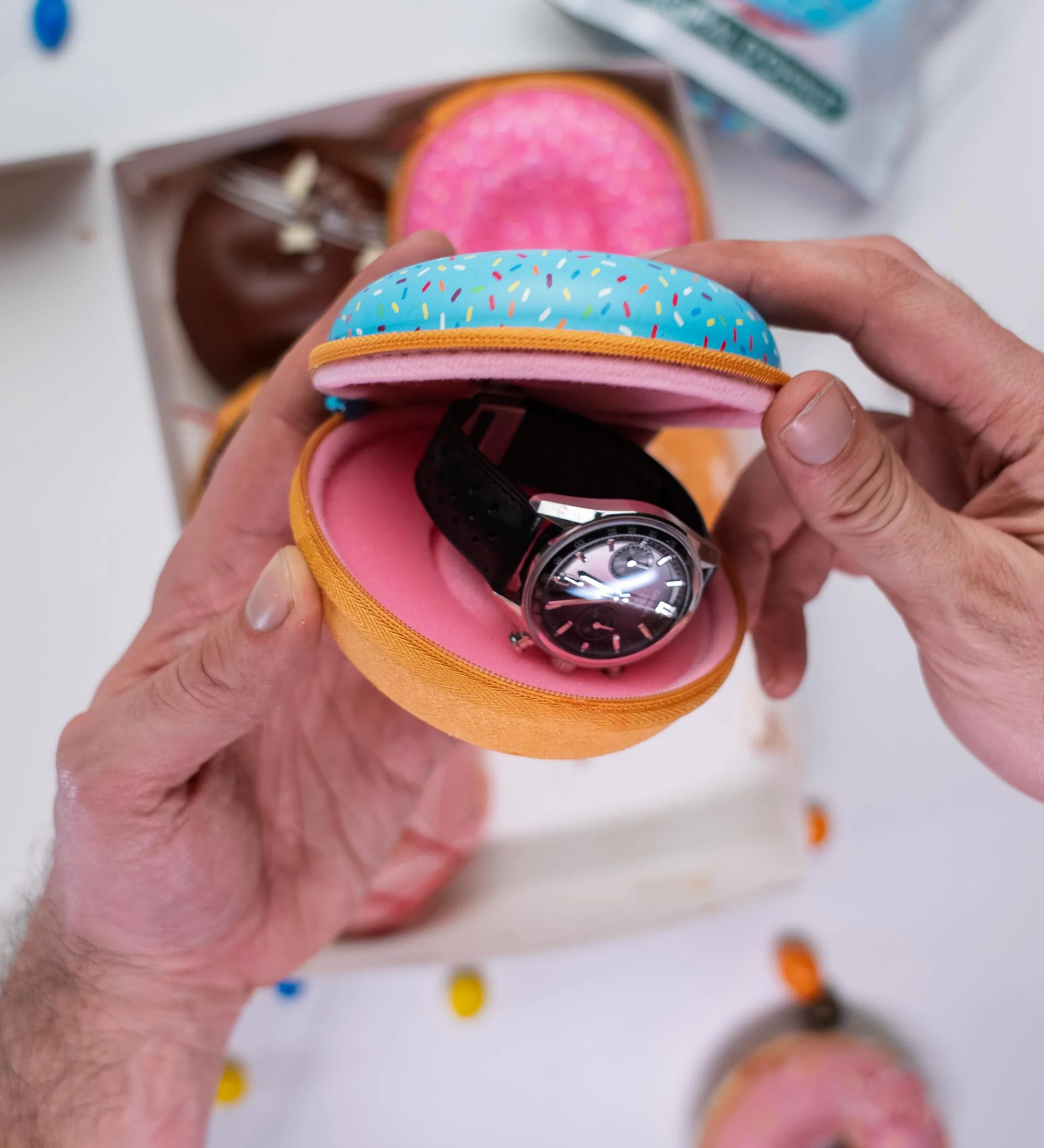 Cased in Time x Time+Tide Watches Blueberry D’ohnut Watch Case - Image 4
