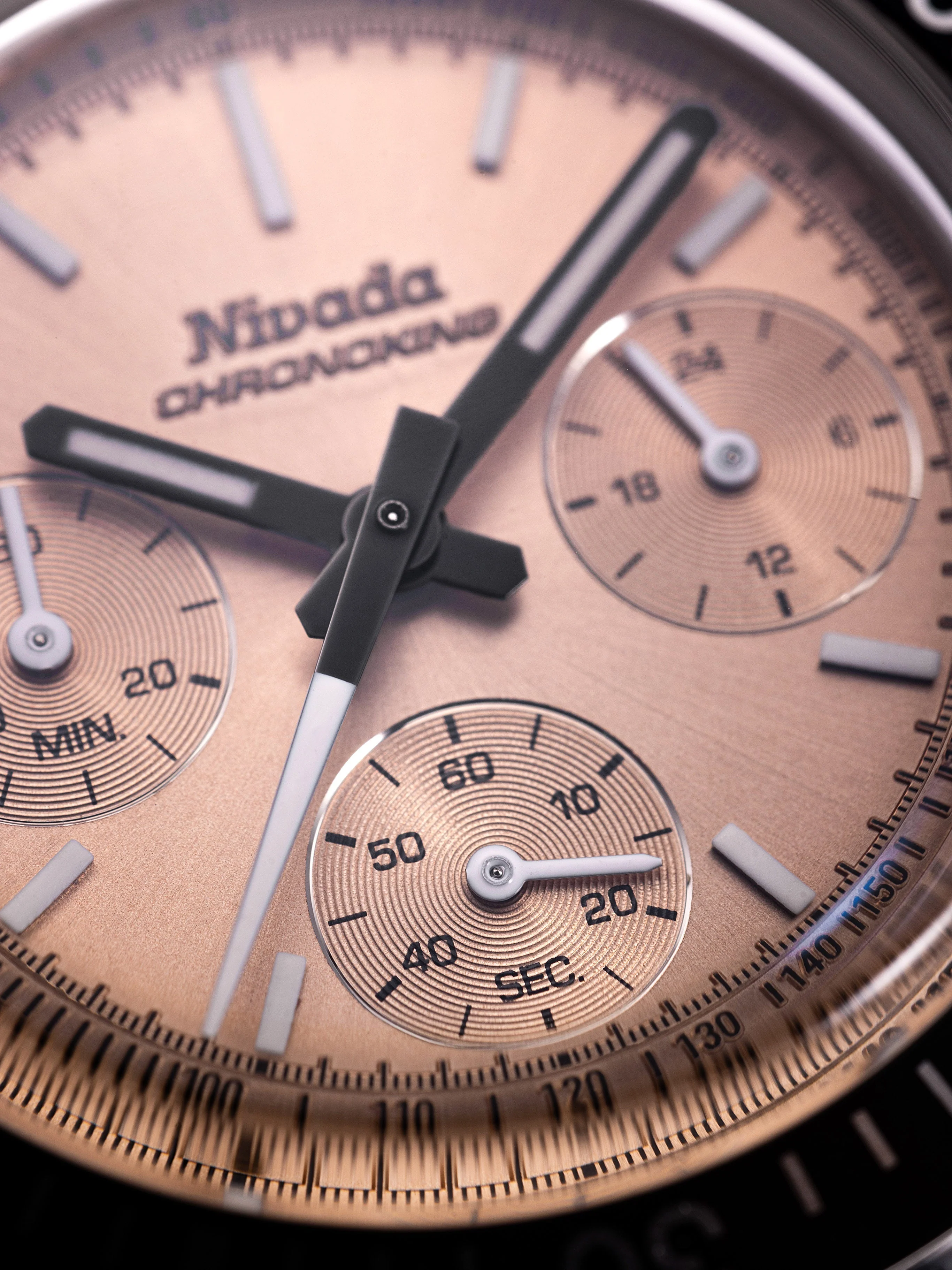 Nivada Grenchen Chronoking Mecaquartz Salmon - Image 11
