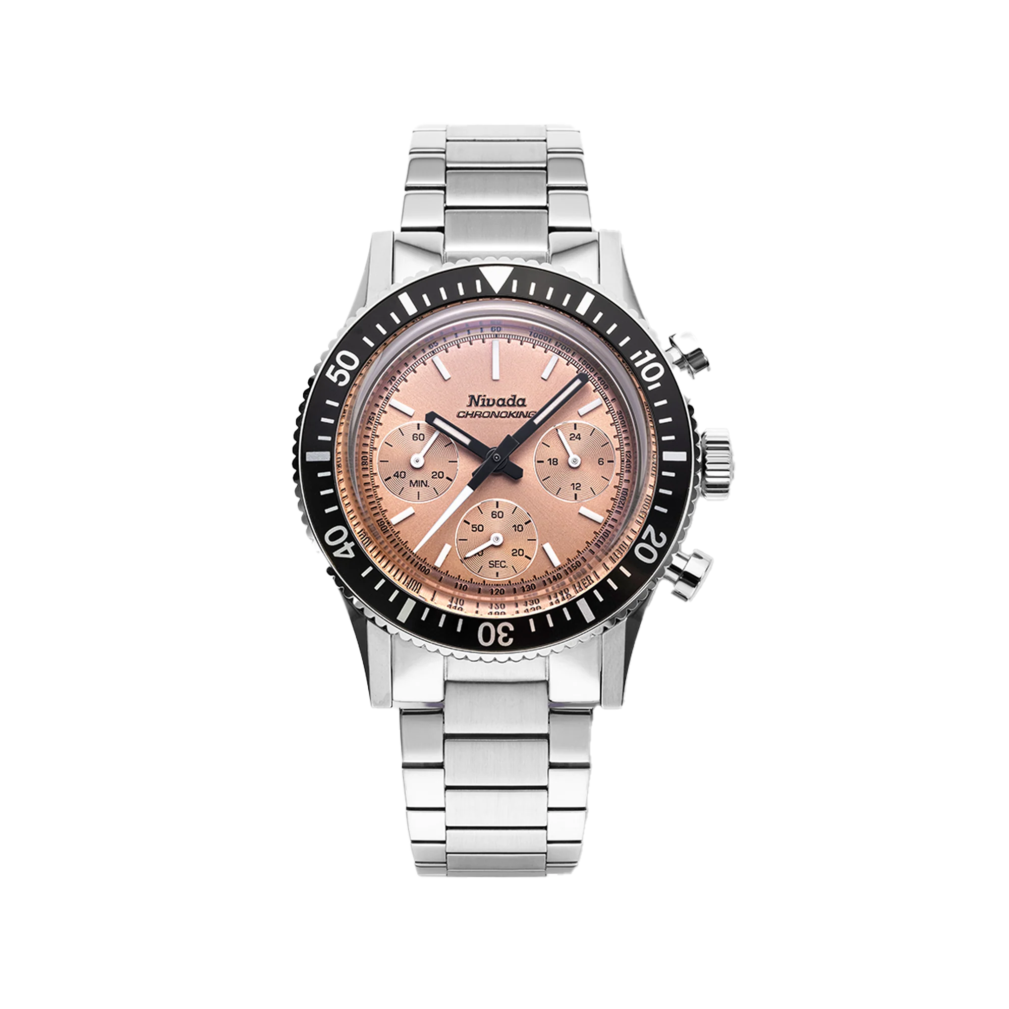 Nivada Grenchen Chronoking Mecaquartz Salmon - Image 27