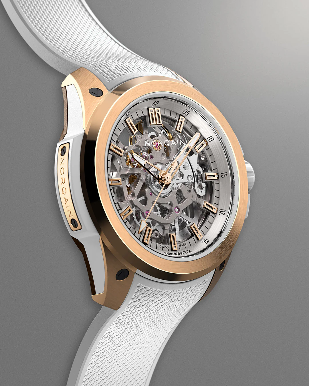NORQAIN Wild ONE Skeleton 42mm - Gold - Image 5