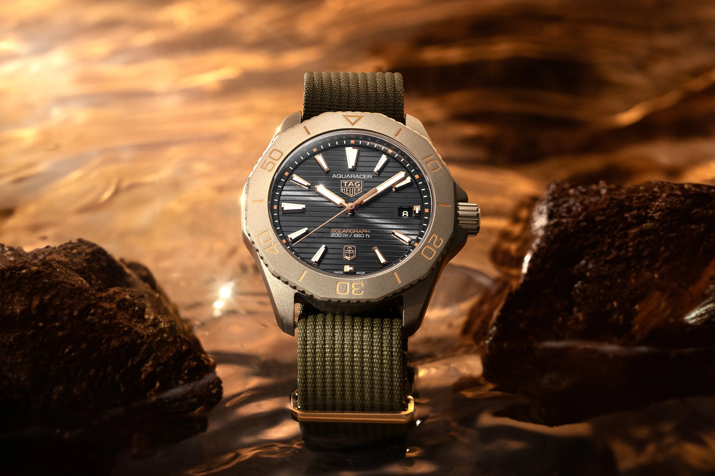 TAG Heuer Aquaracer Professional 200 Solargraph Sundowner - Time+Tide Edition - Image 3