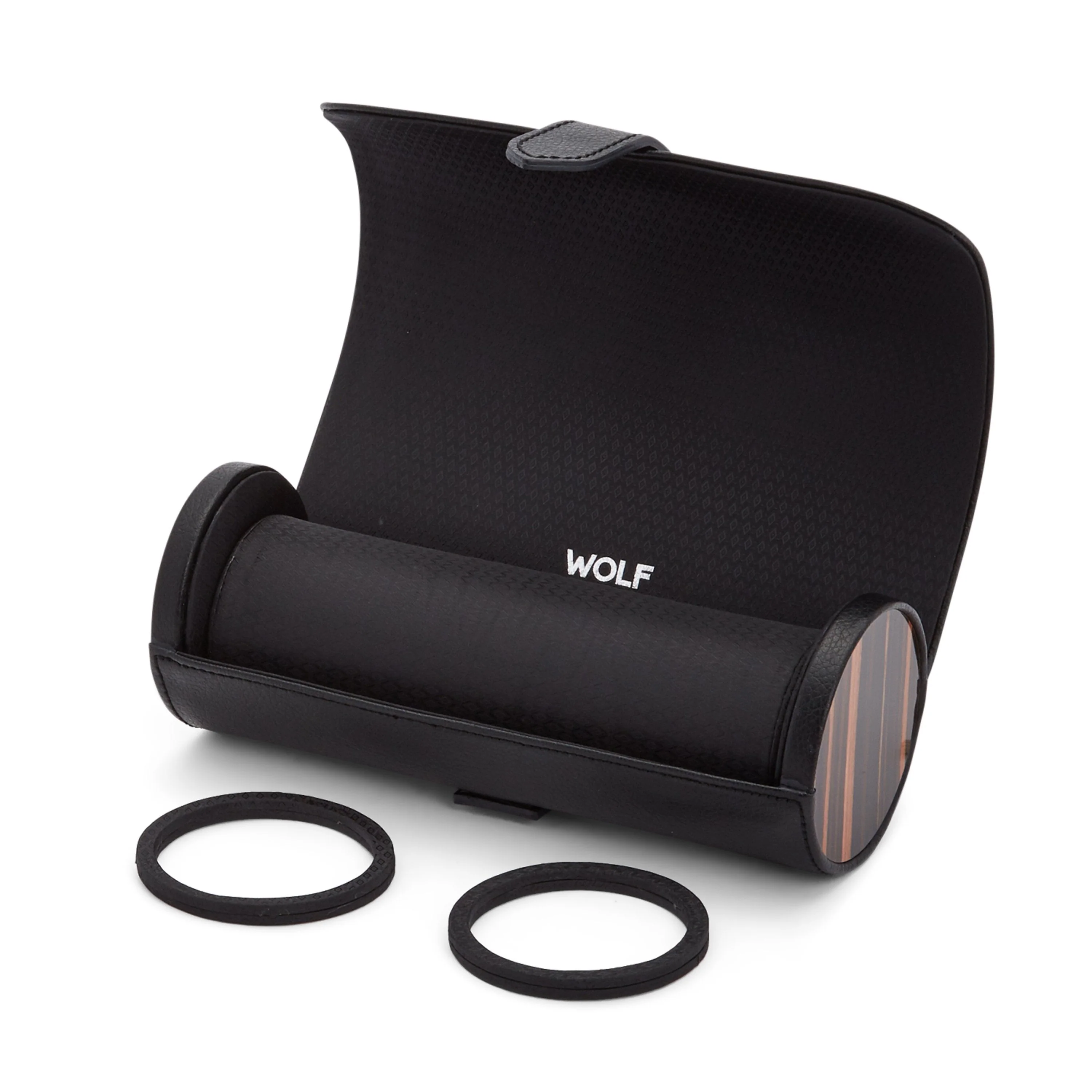 Wolf Roadster Triple Watch Roll Black - Image 2